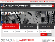 Tablet Screenshot of crossdrilledbrakes.com